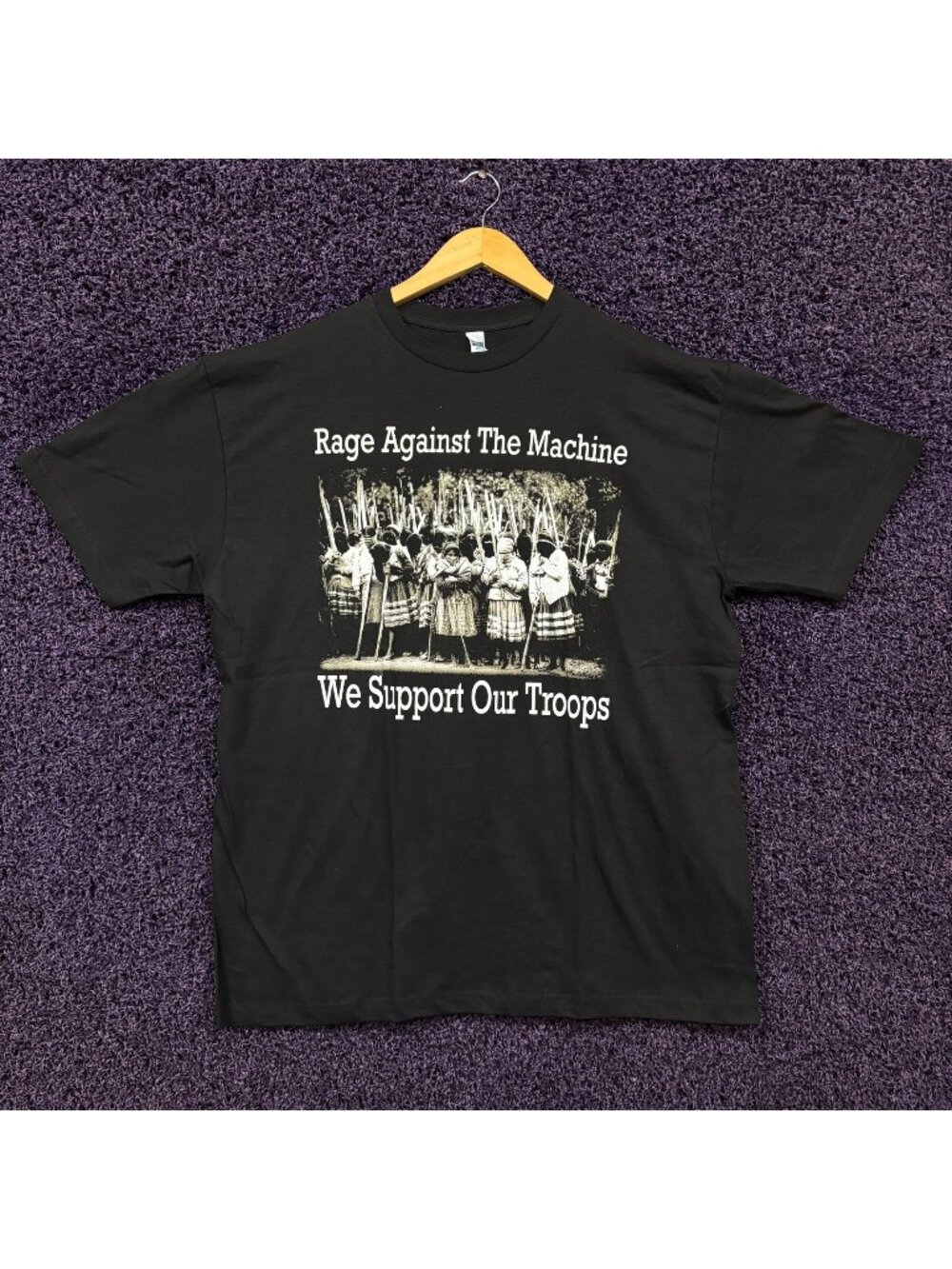 Rage Against the Machine We Support Our Troops T-Shirt Size Extra Large